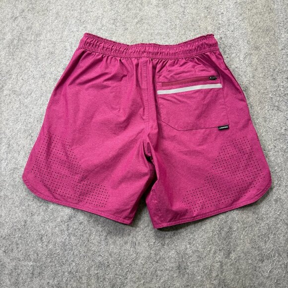 Legends Relay Shorts Men M Purple Nylon Stretch Performance Reflective Vented - Picture 7 of 15
